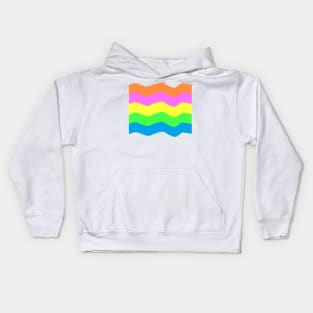 Colorful Waves Kids Hoodie